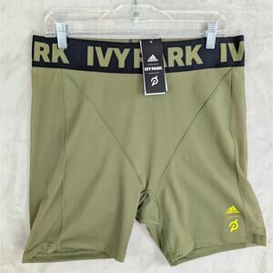 Adidas Ivy Park Peloton Focus Olive Cycling Shorts Women's Size XL HG0574 NWT